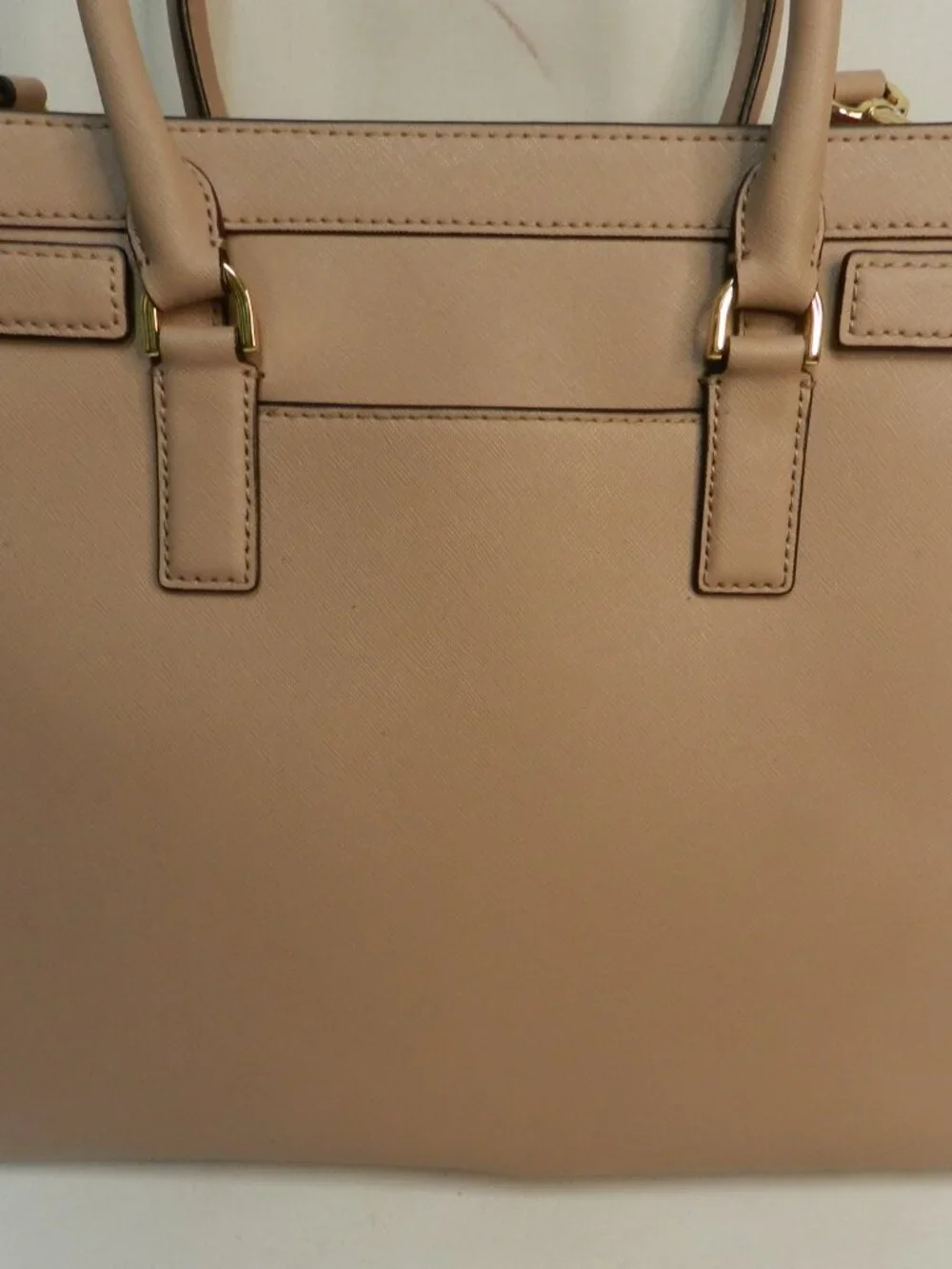 Michael Kors Dillon Fawn Leather Large Satchel Crossbody bag purse convertible